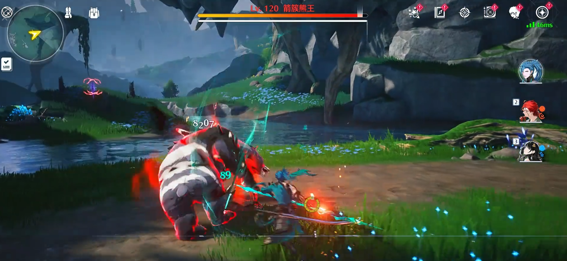 鸣潮箭簇熊王的位置