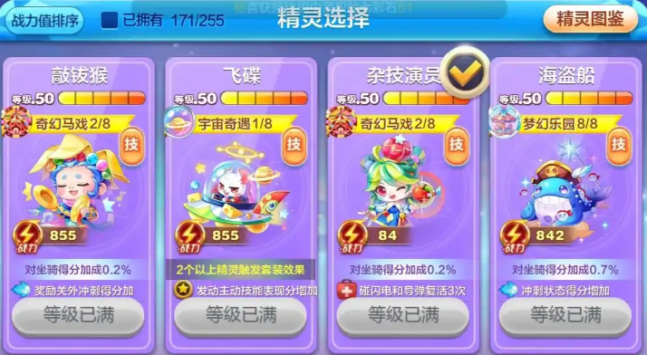 酷跑角色对比：坐骑胜过精灵？效果大揭秘