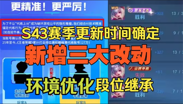 王者荣耀S43赛季段位继承大揭秘 赛季段位变化全解析